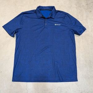 Nike Dri-Fit Microsoft Employee Men's XL Blue Polo Shirt